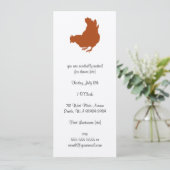 ヘン[チキン、農家オーガニック、卵] 招待状 (スタンド正面)