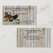 ヘン&チクズファームハ素朴ウススタイル名刺 名刺 (正面/裏面)