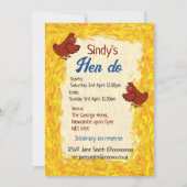 ヘン・ド・パーティー結婚・バチェロレッテ 招待状 (正面)