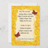 ヘン・ド・パーティー結婚・バチェロレッテ 招待状 (裏面)