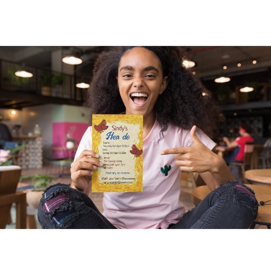 ヘン・ド・パーティー結婚・バチェロレッテ 招待状