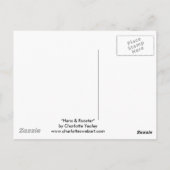 「ヘン&ルースター」アートの再生用はがき ポストカード (裏面)