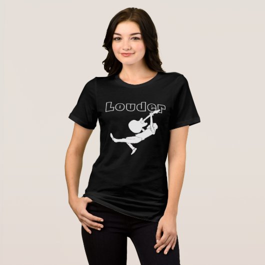 ヘヴィメタルギタリスト 愛を大音量で トライブレンドＴシャツ (正面全面)