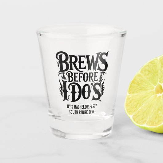 ヘヴィメタル オーダーメイド 結婚前パーティー ロックンロール ショットグラス (正面)