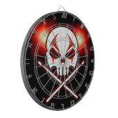 ヘヴィメタル ダーツボード クール ロック & ロール ダーツボード (正面左)