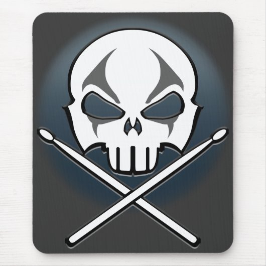 ヘヴィメタル マウスパッド ロック&ロール ドラマー マウス パッド (正面)