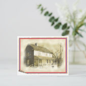 ヘーガー・ハウス 植民地時代の住宅 ポストカード (スタンド正面)