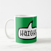 ヘーグ!アイルランドのゲール語の挨拶,こんにちは,こんにちは,アイルランド コーヒーマグカップ (左)