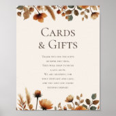 ヘーゼルウッドの結婚式の贈り物とカードサイン ポスター (正面)