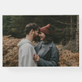 ヘーゼルウッドウォーターカラー秋結婚フローラ ゲストブック (裏面)