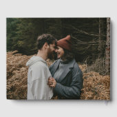 ヘーゼルウッドウォーターカラー秋結婚フローラ ゲストブック (裏面)