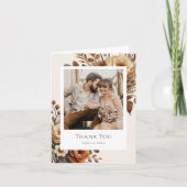 ヘーゼルウッド結婚の写真 サンキューカード (正面)