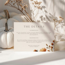 ヘーゼルウッド結婚景観の詳細カード 招待状