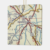 ヘーゼルストグルジアヴィンテージの地図 セラミックオーナメント (左)