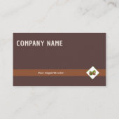 ヘーゼルナッツとブラウンの名刺 名刺 (裏面)