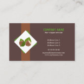 ヘーゼルナッツとブラウンの名刺 名刺 (正面)