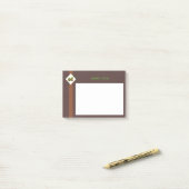 ヘーゼルナッツとブラウン ポストイット (デスク上)