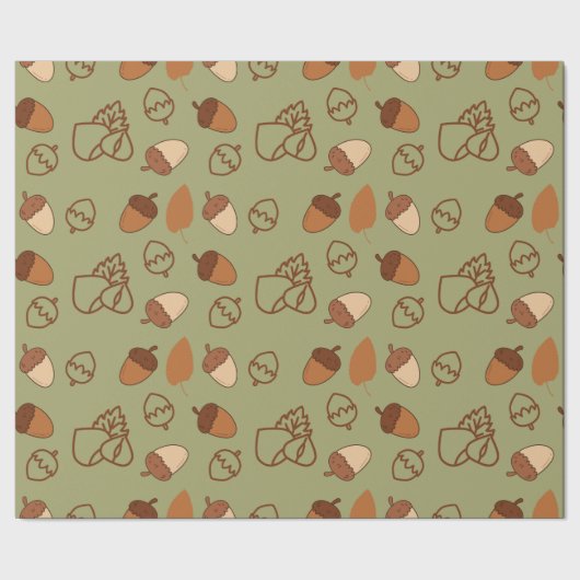 ヘーゼルナッツの喜びとシームレスな秋のラッピング紙 ラッピングペーパー (シーム)