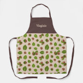 ヘーゼルナッツ模様 エプロン (正面)