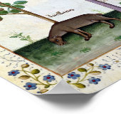 ヘーゼルナットブッシュとさくらんぼツリー ポスター (角)