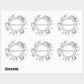 ヘーゼルナット抽出スケッチラモダンベル ラウンドシール (シート)