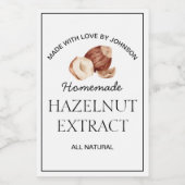 ヘーゼルナット抽出ラベル ワインラベル (シングルラベル)