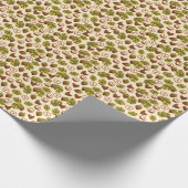 ヘーゼルナッ葉トアクーnsシームレスパターン ラッピングペーパー (角)