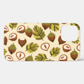 ヘーゼルナッ葉トアクーnsシームレスパターン Case-Mate iPhoneケース (裏面 (横))