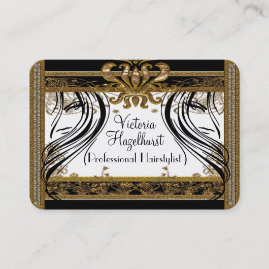 ヘーゼルハーストヘアスタイリスエレガントトサロンプロフェッショナル 名刺 (正面)