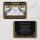 ヘーゼルハーストヘアスタイリスエレガントトサロンプロフェッショナル 名刺 (正面/裏面)