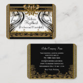 ヘーゼルハーストヘアスタイリスエレガントトサロンプロフェッショナル 名刺 (正面/裏面)