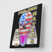 ヘーターズ スクエア壁時計 (傾斜)