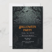 ヘーティンダークツリーズ不気味な詩ハローウィンパーティ 招待状 (正面)