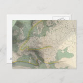 ヘートグラフィック地図ヨーロッパ ポストカード (正面/裏面)