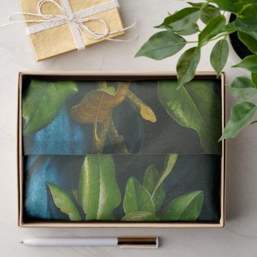 ヘードジャイアントマグノリアフラワーフラワーフラワーズティッシュペーパー 薄葉紙 (ギフト)