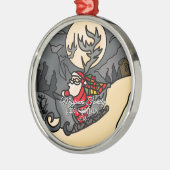 ヘードホリデ素朴ィクロース メタルオーナメント (左)