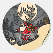 ヘードホリデ素朴ィクロース ラウンドシール (正面)
