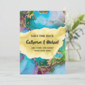 ヘードモダン金ゴールドフェイク抽象芸術宝石ピーコック シーズンカード (スタンド正面)