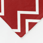 ヘーブスファルベンのrot und weibs フリースブランケット (角)