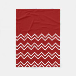 ヘーブスファルベンのrot und weibs フリースブランケット