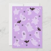 ヘーブーかわいい不気味幽霊ハローウィンパーティ 招待状 (裏面)