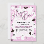 ヘーブーかわいい不気味幽霊ハローウィンパーティ 招待状 (正面)