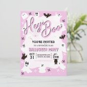 ヘーブーかわいい不気味幽霊ハローウィンパーティ 招待状 (スタンド正面)