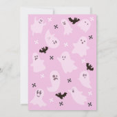 ヘーブーかわいい不気味幽霊ハローウィンパーティ 招待状 (裏面)