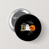 ヘーブーかわいい幽霊カボチャ顔ハロウィン 缶バッジ (正面&裏面)