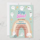 ヘーブーゴヴィハロウィーンレトロ子供の誕生日 招待状 (正面)