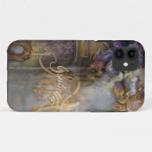 ヘーモノグラムのリー金ゴールドエレガントゲート金ゴールド文字 Case-Mate iPhoneケース (裏面(横))