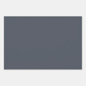 ヘールネイビー無地のカラー ラッピングペーパーシート (正面3)