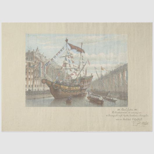 ヘーレングラハチデクページ紙の装飾 薄葉紙 (正面)