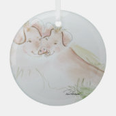 ヘーヴェナーの愛の中で ガラスオーナメント (正面)